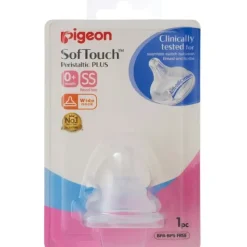 PIGEON Softouch Peristaltic Plus Teat SS 1 Pack - cutbabycare.com | baby boutique & care hub* Clearance