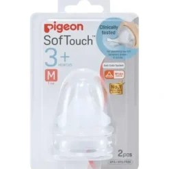 PIGEON Softouch Peristaltic Plus Teat M 3 months plus 2pcs - cutbabycare.com | baby boutique & care hub* Hot