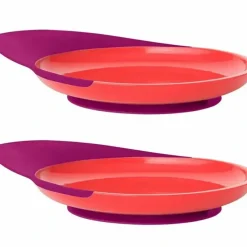 Shop All|2PK Boon Baby/Toddler 9m+ Feeding Catch Food Catcher Plate w/ Suction Base PK/PP - cutbabycare.com | baby boutique & care hub