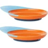 Shop All|2PK Boon Blue/Orange Catch Plate w/ Spill Catcher for Baby Food Mat/Table/Tray - cutbabycare.com | baby boutique & care hub