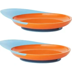 Shop All|2PK Boon Blue/Orange Catch Plate w/ Spill Catcher for Baby Food Mat/Table/Tray - cutbabycare.com | baby boutique & care hub