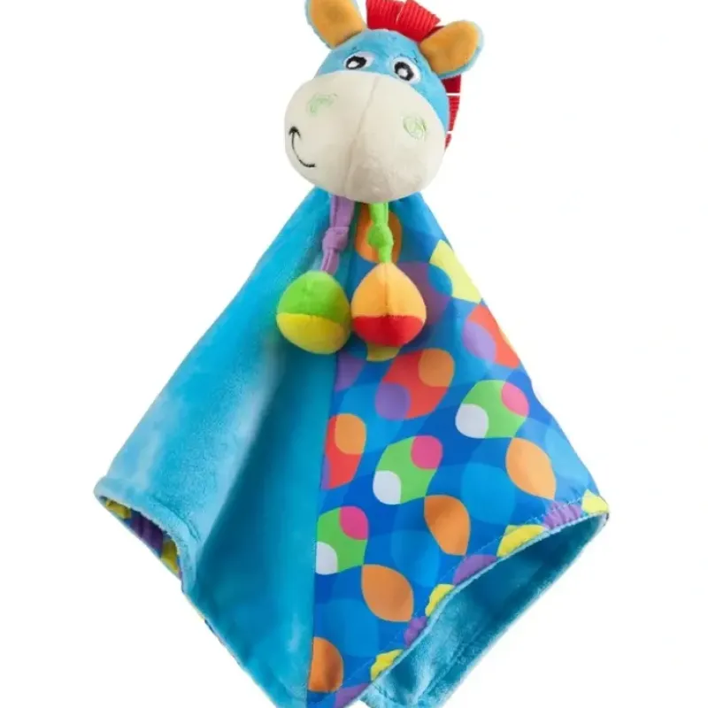 Play Gro 30cm Soft Plush Clip Clop Comforter Baby/Infant Cow Animal Toy 0m+ Blue - cutbabycare.com | baby boutique & care hub* Online