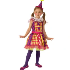 Rubies Bright Clown Dress Up Kids/Girls Halloween Circus Party Costume Size L - cutbabycare.com | baby boutique & care hub* Store