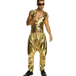 Rubies Rapper Gold Pants Dress Up Novelty 80's Themed Party Costume Size STD - cutbabycare.com | baby boutique & care hub* Store