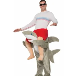 Rubies Shark Piggy Back Men's/Adult Fancy Dress Up Party Costume Set Size STD - cutbabycare.com | baby boutique & care hub* Flash Sale