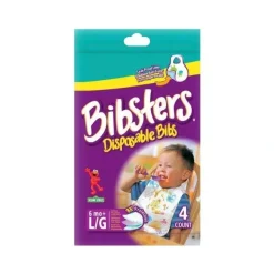 Sassy - Bibsters Disposable Bib, Travel Size 4 Ct - cutbabycare.com | baby boutique & care hub* Best