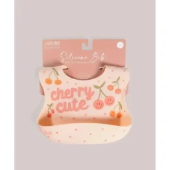 Silicone Bib - Cherry Cute by Doodle By Meg - cutbabycare.com | baby boutique & care hub* Sale