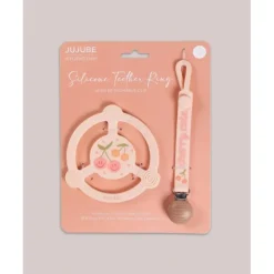 Silicone Teether Ring - Cherry Cute by Doodle By Meg - cutbabycare.com | baby boutique & care hub* Clearance