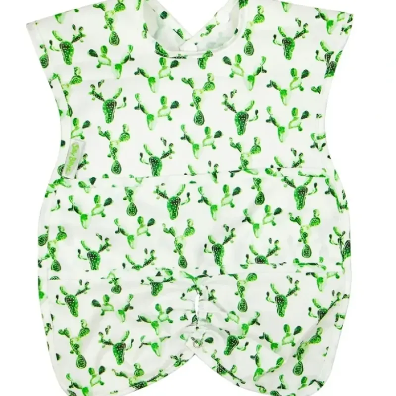 Silly Billyz Wipe Clean Nylon Highchair Hug Bib Cactus - cutbabycare.com | baby boutique & care hub* Outlet