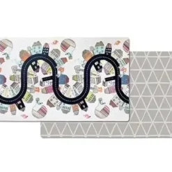 Skip Hop Doubleplay Reversible Playmat - Vibrant Village/Sketch Triangle - cutbabycare.com | baby boutique & care hub* Fashion