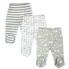 Spasilk - 3 Pack Footed Pants Grey Celestial - cutbabycare.com | baby boutique & care hub* Best