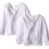Spasilk - 2 Pack Long Side Snap Tee White - cutbabycare.com | baby boutique & care hub* Online