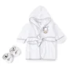 Spasilk - Hooded Terry Bathrobe Zebra with Booties - cutbabycare.com | baby boutique & care hub* Clearance