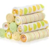 Spasilk - 10Pk Soft Terry Bath Washcloths, Yellow/Green Dots - cutbabycare.com | baby boutique & care hub* Shop
