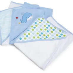 Spasilk Soft Terry Hooded Towel Set, Blue 3-Pack - cutbabycare.com | baby boutique & care hub* New