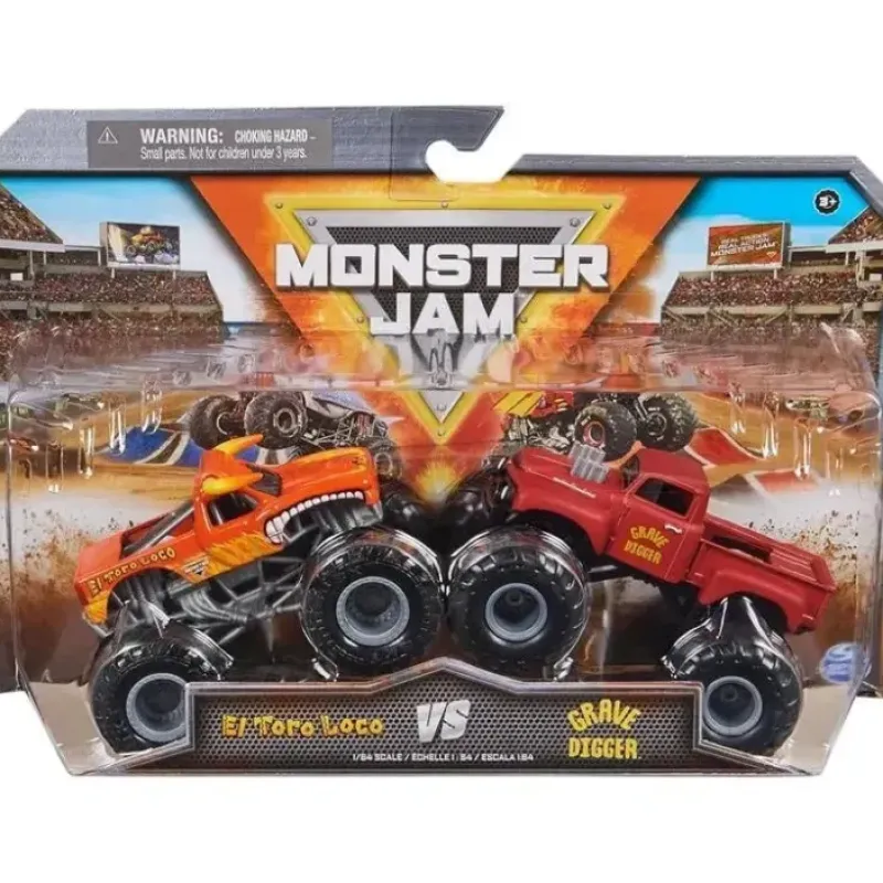 Spin Master - Monster Jam, Official El Toro Loco Vs. Grave Digger Die-Cast Monster Trucks, Ages 3+ - cutbabycare.com | baby boutique & care hub* Shop