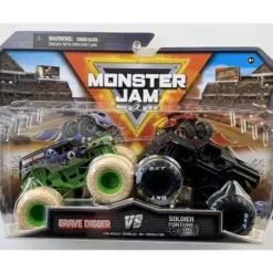Spin Master - Monster Jam Trucks Grave Digger Vs Soldier Fortune - cutbabycare.com | baby boutique & care hub* Best