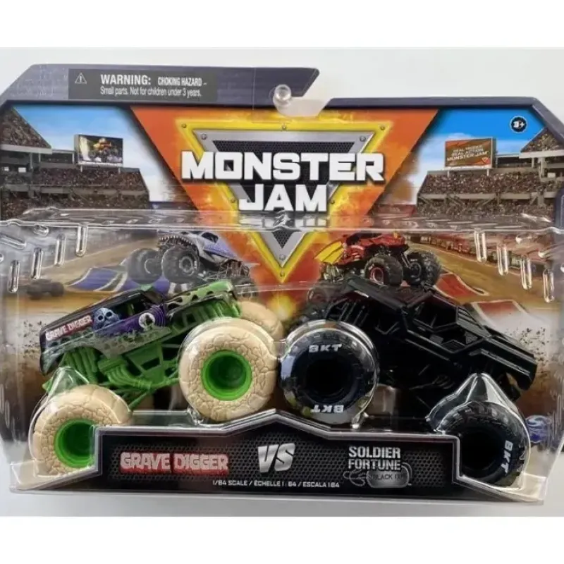 Spin Master - Monster Jam Trucks Grave Digger Vs Soldier Fortune - cutbabycare.com | baby boutique & care hub* Best