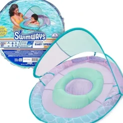Spin Master - Swimways Baby Spring Pool Float, UPF Protection, Kids 9-24 Months, Mermaid - cutbabycare.com | baby boutique & care hub* Online