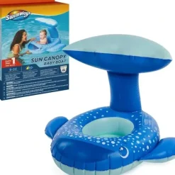 Spin Master - Swimways Sun Canopy Baby Boat, Toys for Kids Aged 9-24 Months, Whale - cutbabycare.com | baby boutique & care hub* Cheap