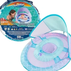Spin Master - Swimways Sun Canopy Inflatable Baby Spring Float for Kids 9-24 Months, Mermaid - cutbabycare.com | baby boutique & care hub* Discount