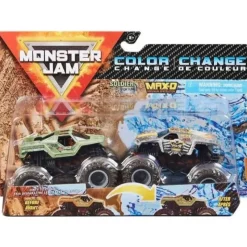 Spin Master Monster Jam, Color-Changing Die-Cast Monster Trucks 2-Pack, 1:64 Scale Soldier Fortune vs Max D (Styles May Vary) - cutbabycare.com | baby boutique & care hub* Best