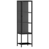 Stacked Tempered Glass Display Cabinet Door Clear Showcase Bookcase Steel Frame - cutbabycare.com | baby boutique & care hub* Cheap