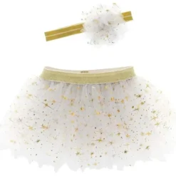 Stephen Joseph - Baby Girls Tutu & Head Band Set, Golden Pearl - cutbabycare.com | baby boutique & care hub* Cheap