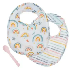 Stephen Joseph - Muslin Bib Set, Rainbow - cutbabycare.com | baby boutique & care hub* Cheap