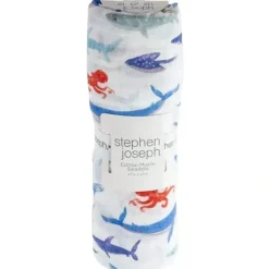 Stephen Joseph - Muslin Blankets, Shark - cutbabycare.com | baby boutique & care hub* Hot