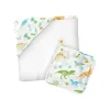 Stephen Joseph - Muslin Hooded Towel With Washcloth, Dino - cutbabycare.com | baby boutique & care hub* Store