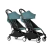 Stokke - Yoyo Double Stroller Bundle, Aqua/Black - cutbabycare.com | baby boutique & care hub* Best Sale