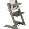 Shop All|Stokke Tripp Trapp High Chair Bundle - Hazy Grey | Wheat Cream Cushion | Storm Grey Tray - cutbabycare.com | baby boutique & care hub