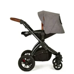 Stomp V3 All In One Four Wheel Pram (AUS) - Black / Graphite Grey / Tan - cutbabycare.com | baby boutique & care hub* Store