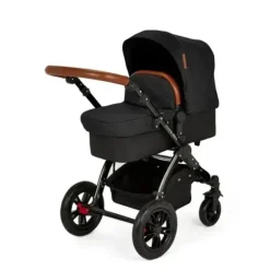 Stomp V3 All In One Four Wheel Pram (AUS) - Black / Black / Tan - cutbabycare.com | baby boutique & care hub* Best
