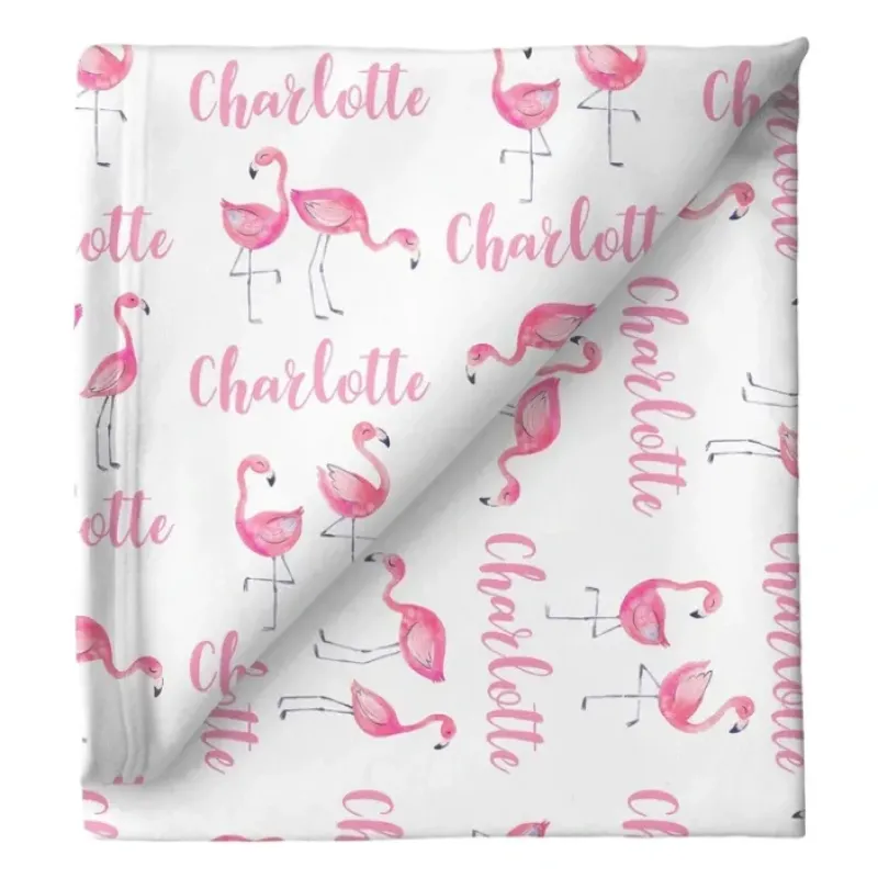 Sugar + Maple Personalized Stretchy Blanket | Flamingo - cutbabycare.com | baby boutique & care hub* Outlet