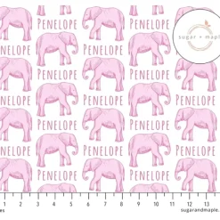 Sugar + Maple Personalized Plush Minky Fleece Personalized Blanket | Elephant Pink - cutbabycare.com | baby boutique & care hub* Flash Sale