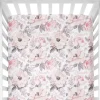 Sugar + Maple Personalized Crib Sheet | Wallpaper Floral - cutbabycare.com | baby boutique & care hub* Clearance