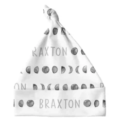 Sugar + Maple Personalized Knotted Baby Hat | Moon Phases - cutbabycare.com | baby boutique & care hub* Best