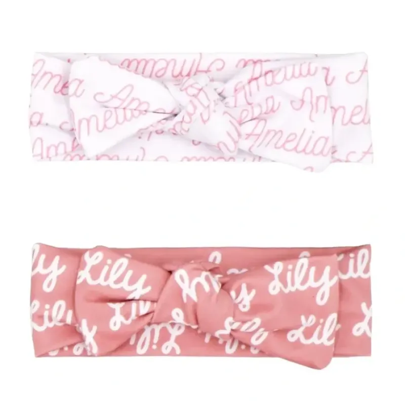 Sugar + Maple Personalized Bow | Repeating Name - cutbabycare.com | baby boutique & care hub* Store