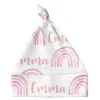 Sugar + Maple Personalized Knotted Baby Hat | Rainbow Pink - cutbabycare.com | baby boutique & care hub* New