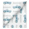 Sugar + Maple Personalized Stretchy Blanket | Truck Blue - cutbabycare.com | baby boutique & care hub* Shop