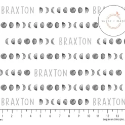 Sugar + Maple Personalized Plush Minky Fleece Personalized Blanket | Moon Phases - cutbabycare.com | baby boutique & care hub* Hot