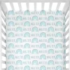 Shop All|Sugar + Maple Personalized Crib Sheet | Rainbow Blue - cutbabycare.com | baby boutique & care hub