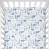 Sugar + Maple Personalized Crib Sheet | Woodland Blue - cutbabycare.com | baby boutique & care hub* Sale