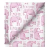 Sugar + Maple Personalized Stretchy Blanket | Elephant Pink - cutbabycare.com | baby boutique & care hub* Cheap