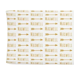 Sugar + Maple Personalized Changing Pad Cover | Arrow - cutbabycare.com | baby boutique & care hub* Best