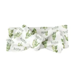 Sugar + Maple Personalized Bow | Cactus - cutbabycare.com | baby boutique & care hub* Discount