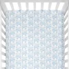 Sugar + Maple Personalized Crib Sheet | Elephant Blue - cutbabycare.com | baby boutique & care hub* Flash Sale
