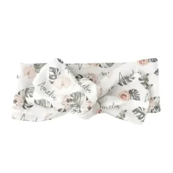Sugar + Maple Personalized Bow | Tropical Floral - cutbabycare.com | baby boutique & care hub* Flash Sale